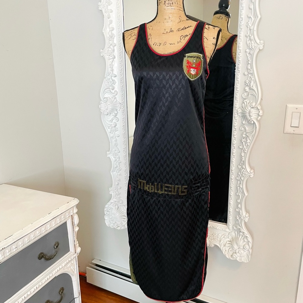 AUTHENTIC RARE Alexander McQueen SS2000 Logo Soccer Futball Jersey Runway Dress